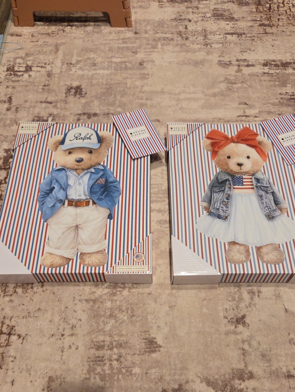 Design District Red, White & Blue Teddy Bear Dress-Up Wall Decor